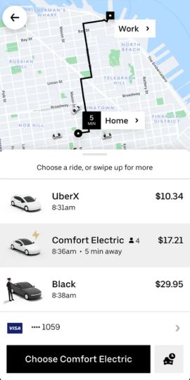 Uber - Request a ride